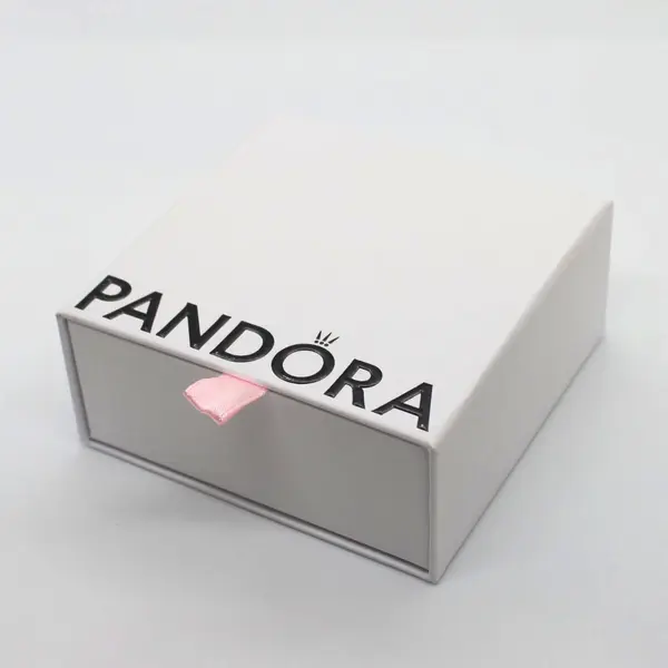 Pandora 925 Sterling Silver Open Cuff Bangle Bracelet