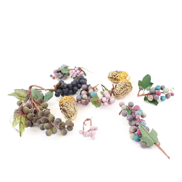 Lot of 11 Holiday Berry Pinecone Seasonal Decor