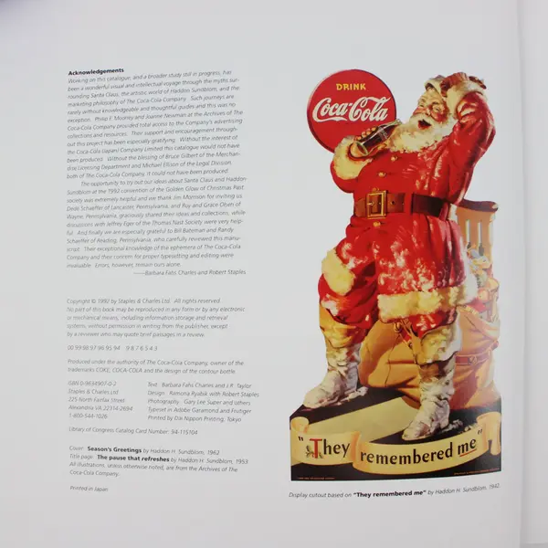 Dream of Santa Barbara Fahs Charles J.R. Taylor Haddon Sundblom Coca-Cola 1992