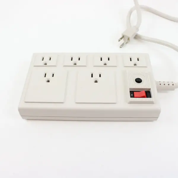Power Sentry Model 601 Temporary Power Tap 6-Outlet White On/Off Switch