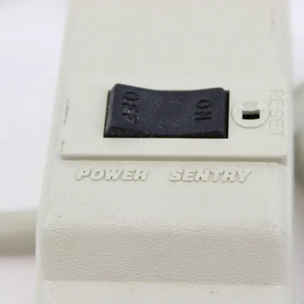 Power Sentry Model 601 Temporary Power Tap 6-Outlet White On/Off Switch