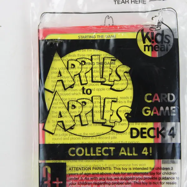 Lot of 2 Small Kids Toys Apples to Apples Cards Arby's