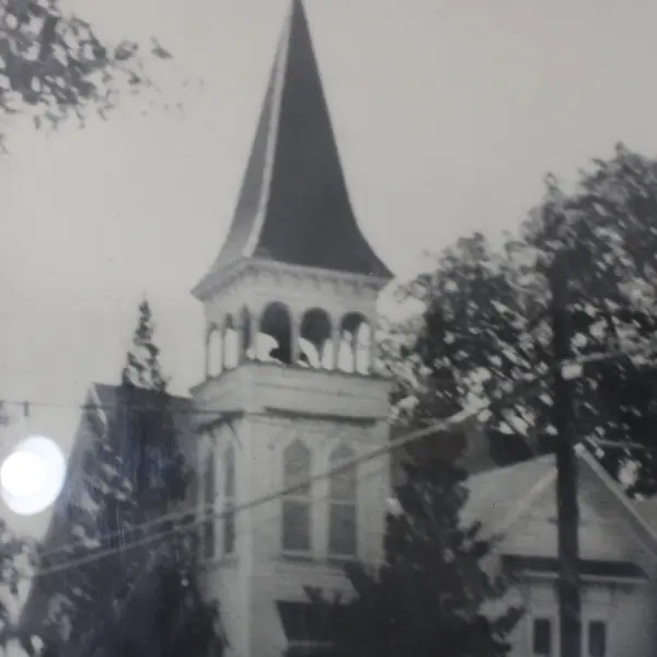 Vintage Hillsboro Oregon First Congregational Church Framed Photo 