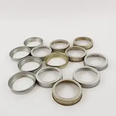 Lot of 13 3-Inch Canning Jar Rings Replacement Bands Only