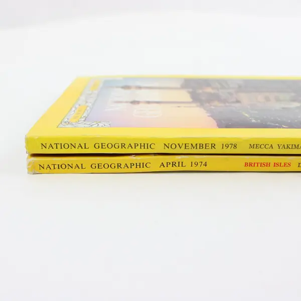 Lot of 2 National Geographic Magazines From April 1974 & November 1978 Issues