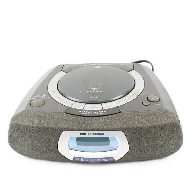 Philips Magnavox AJ3935/17 Clock Radio Top-Loading CD Alarm Black