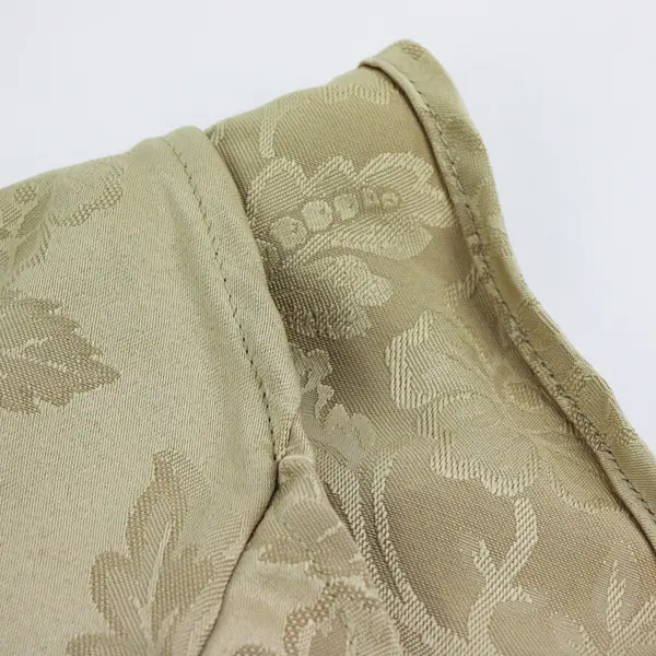 Gold Floral Damask Round Tablecloth 82 Inch