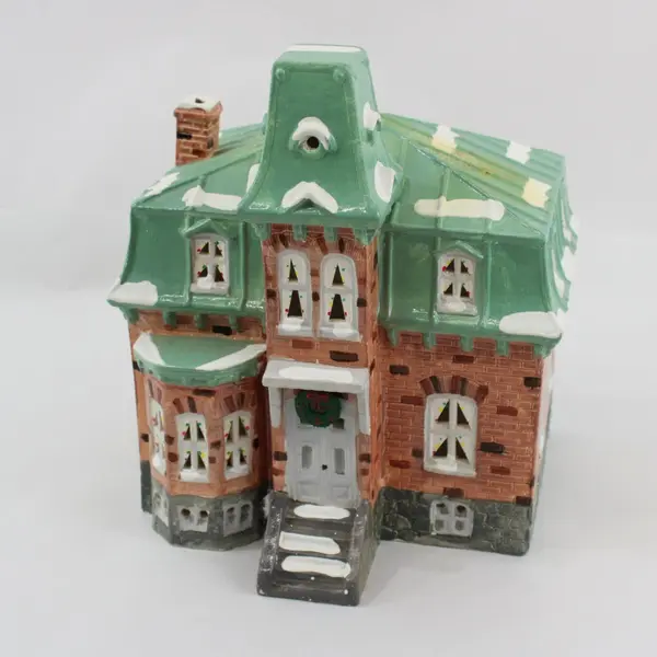 1985 Dept 56 Snow Village Galena House #50091 W/Working Light Cord No Box