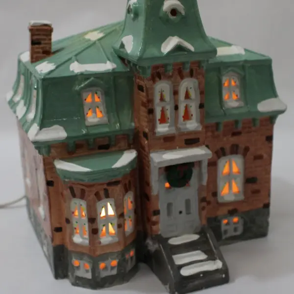 1985 Dept 56 Snow Village Galena House #50091 W/Working Light Cord No Box