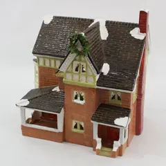 1988 Yuletide Snow Hamlet Calgary Mansion Light-Up Christmas Village House