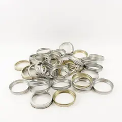 Lot of 40 3.5 Inch Canning Jar Rings, Rings Only