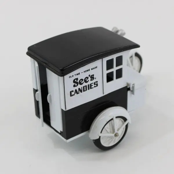 1991 See's Candies Harley Delivery Motorcycle w/ Sidecar Diecast Toy