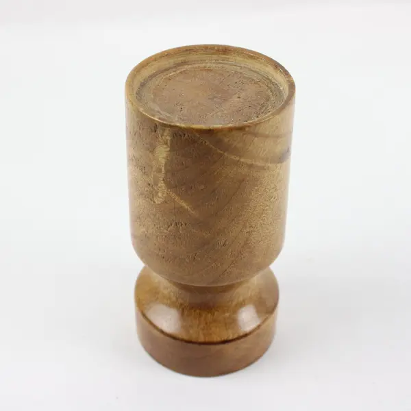 Wood Pillar Candle Holder