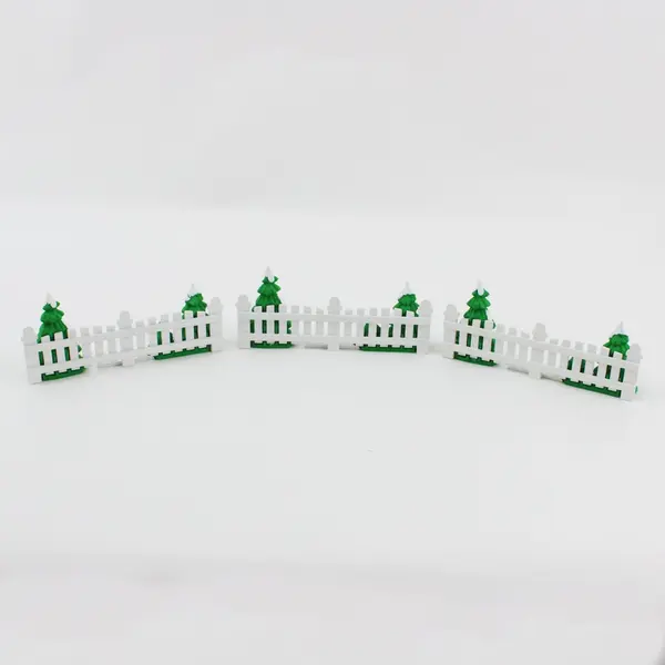 Lot of 3 Dept 56 Snow Village Frosty Tree-Lined Picket Fence #52078 Retired 1997
