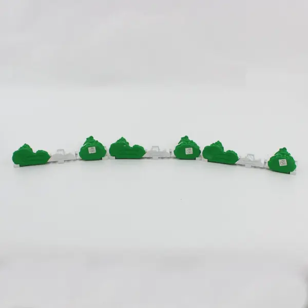 Lot of 3 Dept 56 Snow Village Frosty Tree-Lined Picket Fence #52078 Retired 1997