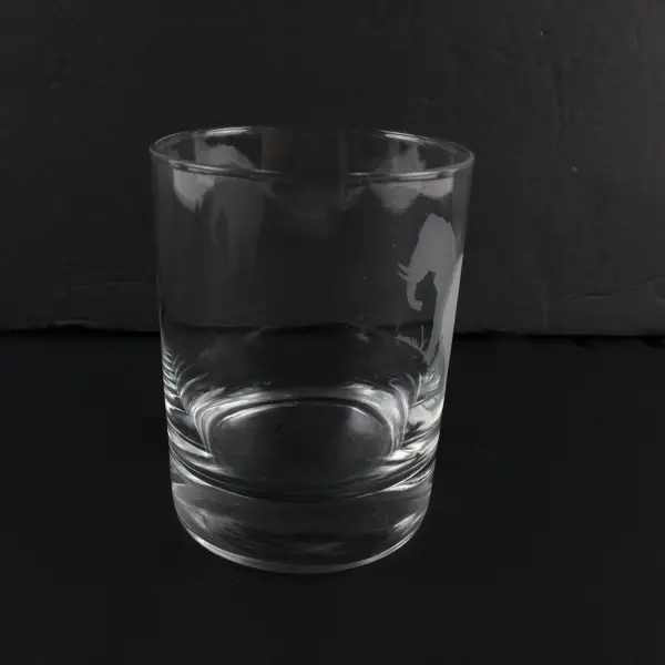 Georg Jensen Etched Endangered Wildlife Elephant Old Fashioned Bar Glass
