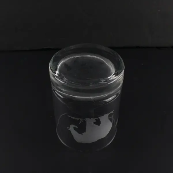 Georg Jensen Etched Endangered Wildlife Elephant Old Fashioned Bar Glass