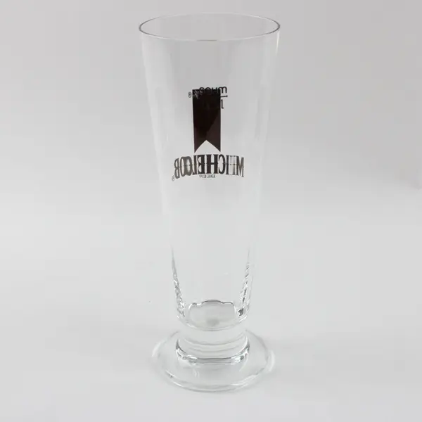 Set of 2 Vintage Michelob Footed Stem Pilsner Beer Glasses