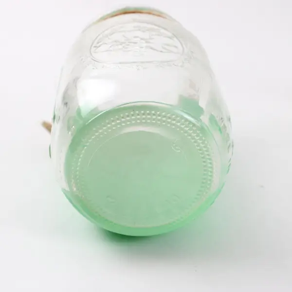 Ball Painted Green Mason Jar Set of 2 Twine Farmhouse Decor