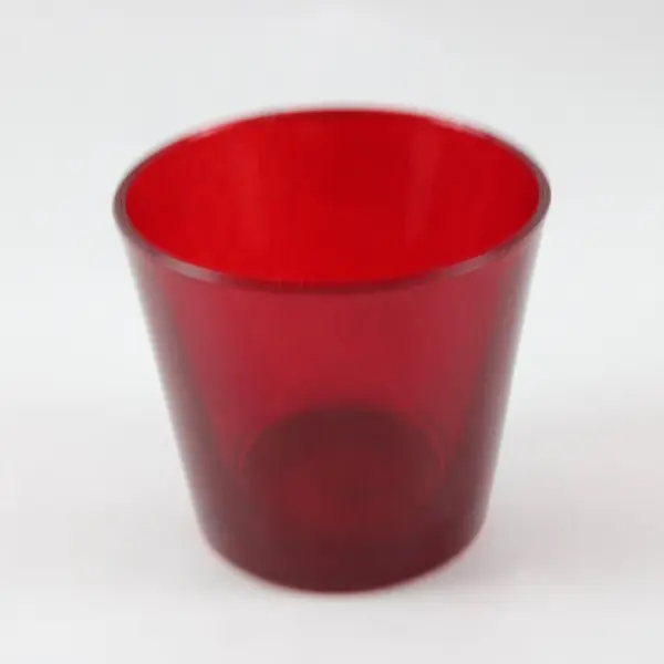 Anchor Hocking Ruby Red Tapered Drinking Glasses Set of 3