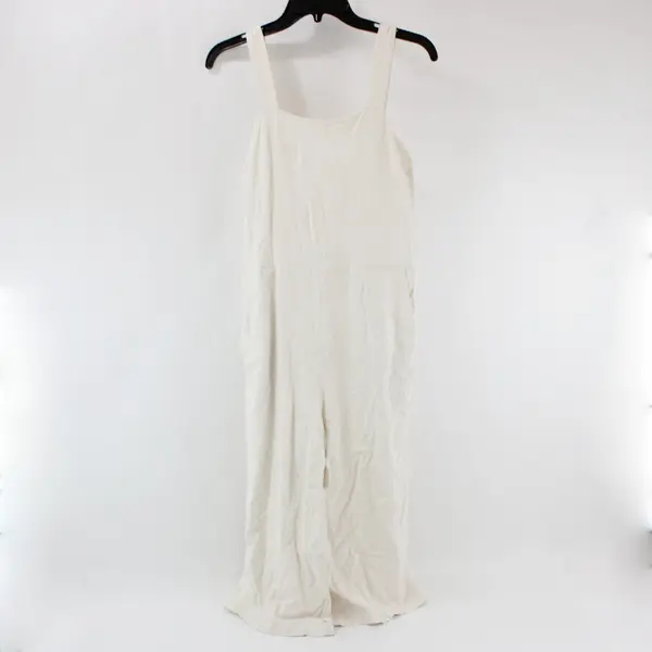 Monteau Los Angeles Women's Beige Jumpsuit Size Medium Pre-Owned