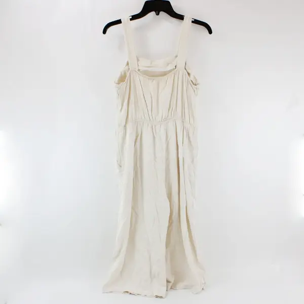 Monteau Los Angeles Women's Beige Jumpsuit Size Medium Pre-Owned