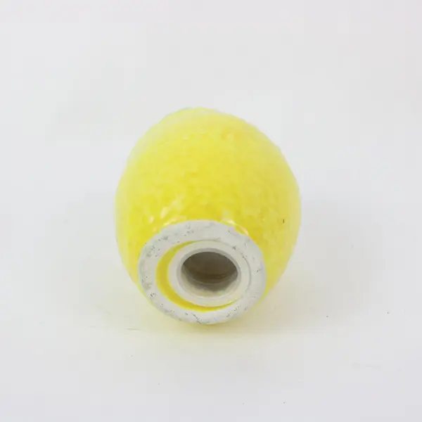 Yellow Lemon Shaped Salt & Pepper Shakers Set of 2 Ceramic