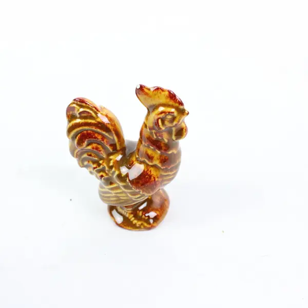 Set of 4 Ceramic Chicken Rooster Chick Figurines Farmhouse Decor