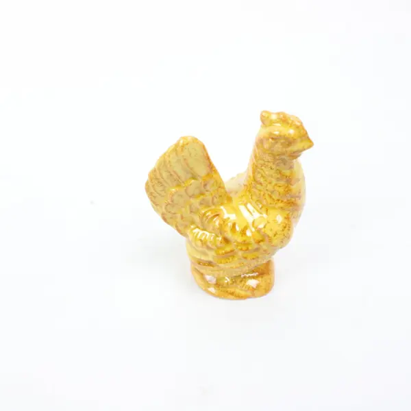 Set of 4 Ceramic Chicken Rooster Chick Figurines Farmhouse Decor