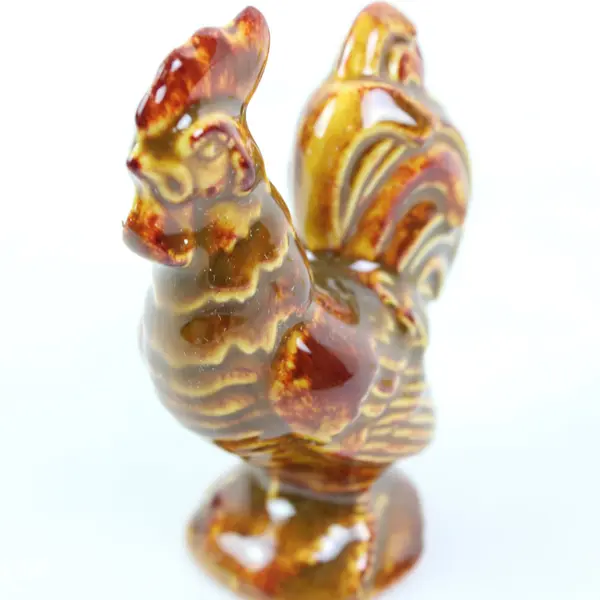 Set of 4 Ceramic Chicken Rooster Chick Figurines Farmhouse Decor