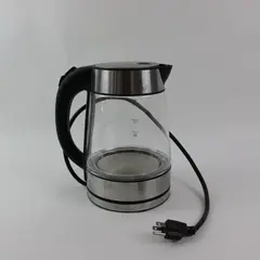 Elite Gourmet 1.7L Glass Electric Kettle Stainless Steel Base