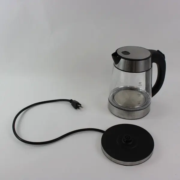 Elite Gourmet 1.7L Glass Electric Kettle Stainless Steel Base