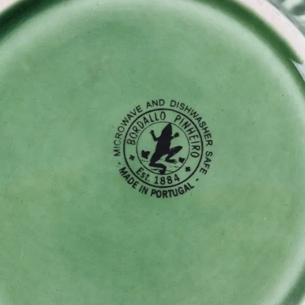 Bordallo Pinheiro Green Cabbage Leaf Ceramic Bowl Serveware