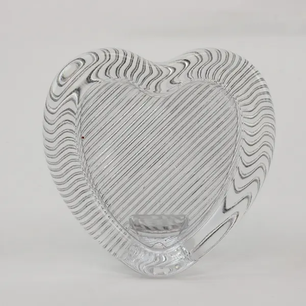 Heart Shaped Crystal Glass Picture Frame