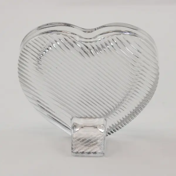 Heart Shaped Crystal Glass Picture Frame