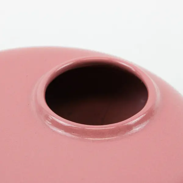 Vintage United Pink Ceramic Donut Vase 