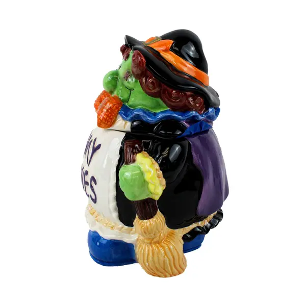 Accents & Occasions Ceramic Halloween Witch Cookie Candy Jar