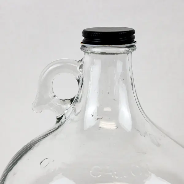 Clear Glass 1 Gallon Jug Bottle with Handle Screw Cap