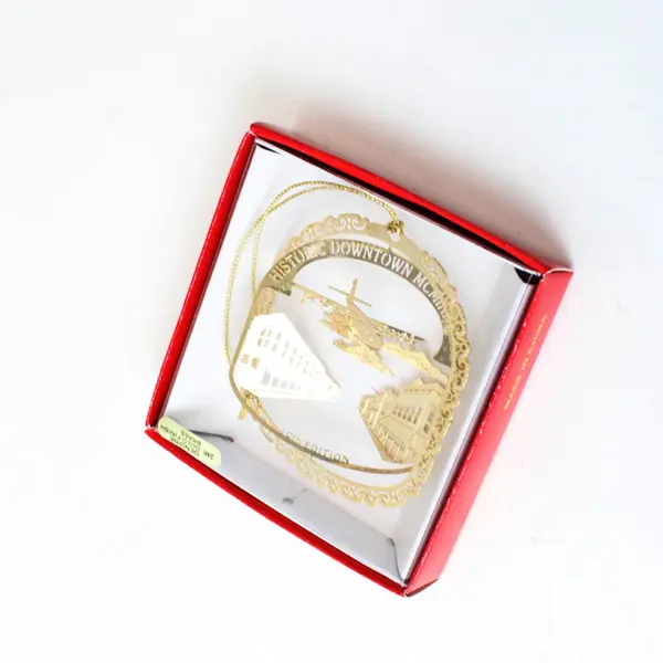 Nation's Treasures McMinnville Spruce Goose 10th Gold Finish Xmas Ornament 2009