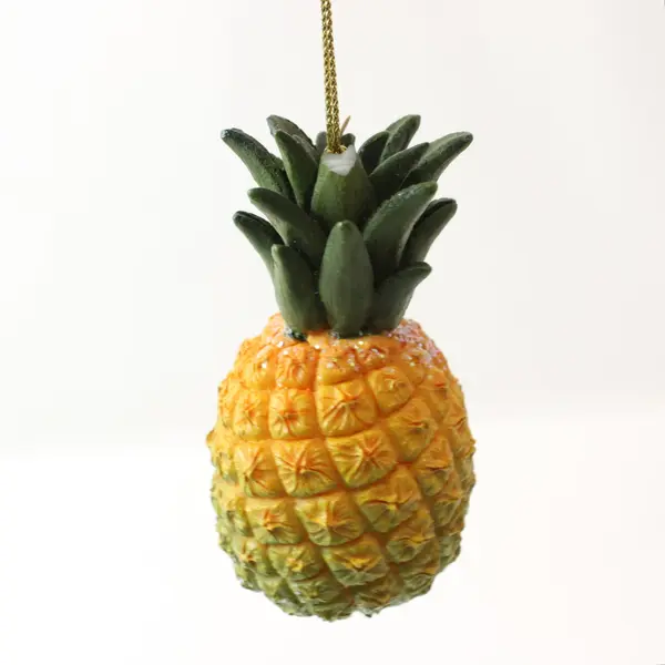 Mele Kalikimaka Hawaiian Pineapple Christmas Tree Ornament