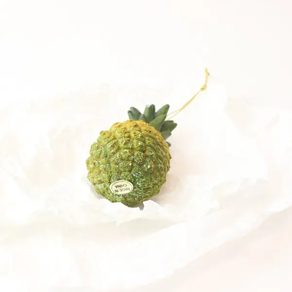 Mele Kalikimaka Hawaiian Pineapple Christmas Tree Ornament