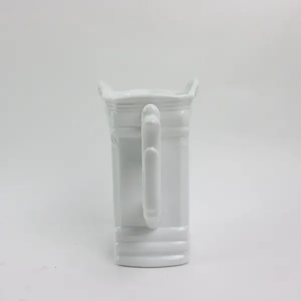 Tirschenreuth Baronesse White 24 Oz Embossed Porcelain Pitcher