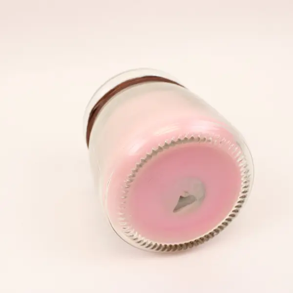 Handmade Pink Scented Candle Watermelon Lemon Mint Glass Jar Decor Gift