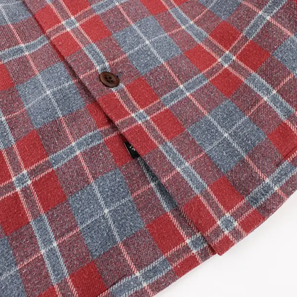 Rails Men's XL Red Gray Plaid Flannel Button Down Shirt