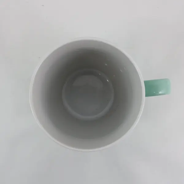 Holiday Home Christmas Mug Mint Teal Dear Santa Good All Year Crossed Out Day