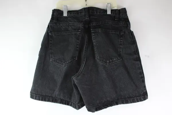 Wrangler Women's Black Charcoal Wash Denim Jean Shorts Size 10