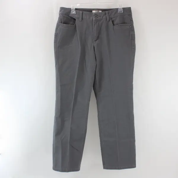 Christopher & Banks Women's Gray Pants Size 8 Short Business Casual