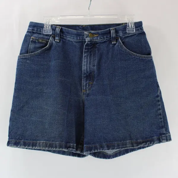 Wrangler Women's High Waisted Dark Wash Denim Jean Shorts Size 10