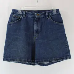 Wrangler Women's High Waisted Dark Wash Denim Jean Shorts Size 10