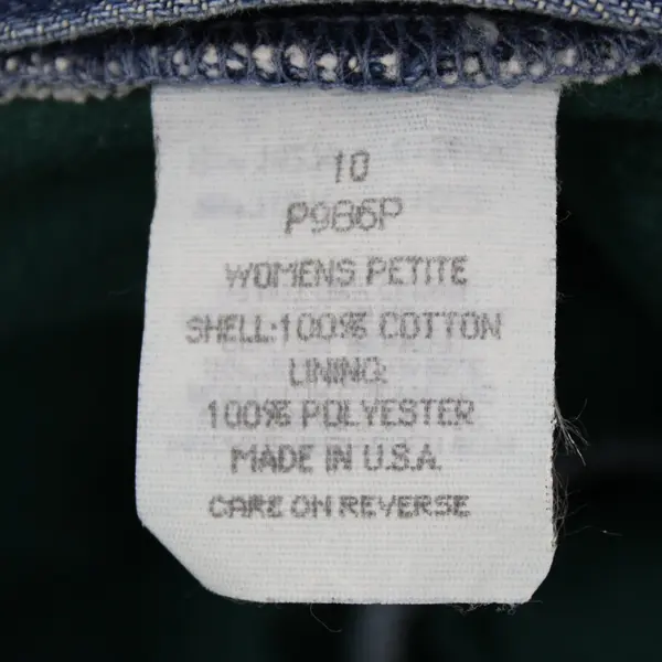 L.L.Bean Women's Fleece-Lined Mom Jeans Dark Wash Petite 10P
